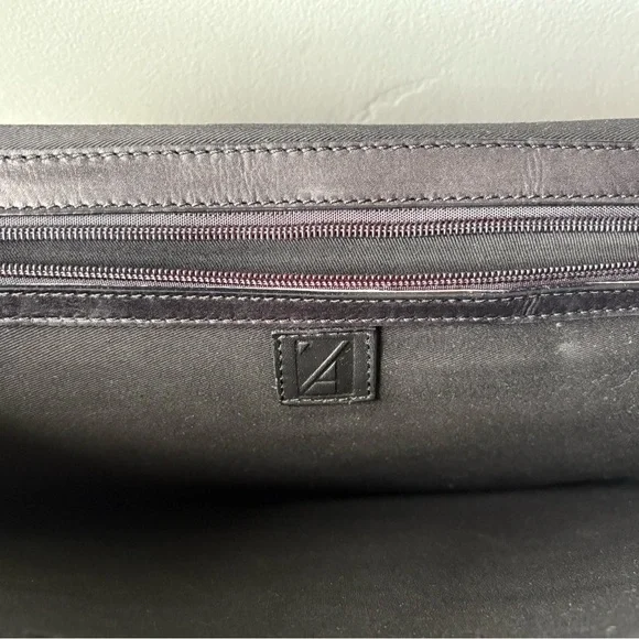 Vintage Black Leather Briefcase